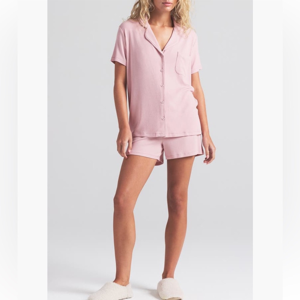 SKIMS Soft Lounge Short Sleep Set | Morganite | Size S